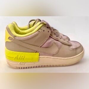 Nike Air Force 1 Lime Green & Grey Women’s Size 11 Men’s 9.5 In GREAT condition
